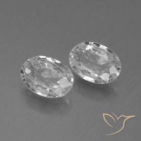 Shop natural 2.16ct Blanc Zircon gems, ovale, from Cambodge at GemSelect. In stock, global shipping!