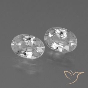 Shop natural 2.63ct Blanc Zircon gems, ovale, from Cambodge at GemSelect. In stock, global shipping!