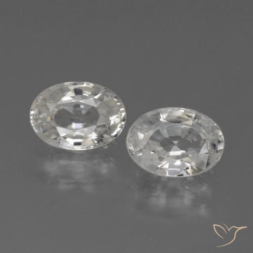 Shop natural 2.49ct Blanc Zircon gems, ovale, from Cambodge at GemSelect. In stock, global shipping!