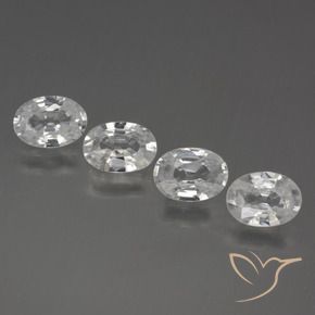 Shop natural 4.16ct Blanc Zircon gems, ovale, from Cambodge at GemSelect. In stock, global shipping!
