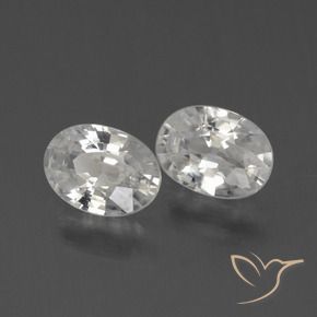 Shop natural 2.31ct Blanc Zircon gems, ovale, from Cambodge at GemSelect. In stock, global shipping!