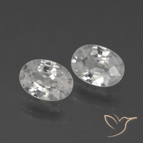 Shop natural 2.16ct Blanc Zircon gems, ovale, from Cambodge at GemSelect. In stock, global shipping!