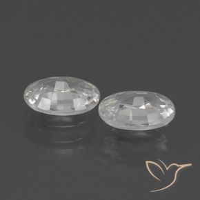 Shop natural 2.16ct Blanc Zircon gems, ovale, from Cambodge at GemSelect. In stock, global shipping!