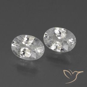 Shop natural 2.32ct Blanc Zircon gems, ovale, from Cambodge at GemSelect. In stock, global shipping!