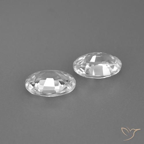 Shop natural 2.25ct Blanc Zircon gems, ovale, from Cambodge at GemSelect. In stock, global shipping!