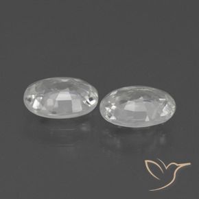 Shop natural 2.30ct Blanc Zircon gems, ovale, from Cambodge at GemSelect. In stock, global shipping!