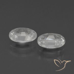 Shop natural 2.46ct Blanc Zircon gems, ovale, from Cambodge at GemSelect. In stock, global shipping!