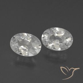 Shop natural 2.35ct Blanc Zircon gems, ovale, from Cambodge at GemSelect. In stock, global shipping!