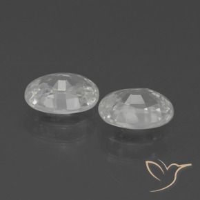 Shop natural 2.35ct Blanc Zircon gems, ovale, from Cambodge at GemSelect. In stock, global shipping!