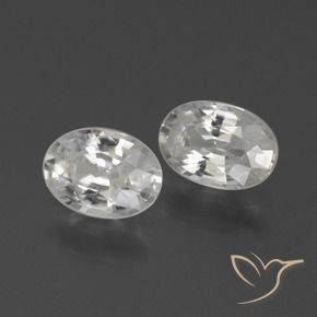 Shop natural 2.27ct Blanc Zircon gems, ovale, from Cambodge at GemSelect. In stock, global shipping!