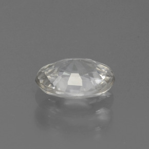 Zircon blanc naturelle coupe ovale, 1,01 ct, VS