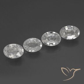 Shop natural 3.92ct Blanc Zircon gems, ovale, from Cambodge at GemSelect. In stock, global shipping!