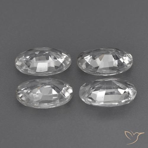 Shop natural 3.86ct Blanc Zircon gems, ovale, from Cambodge at GemSelect. In stock, global shipping!