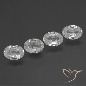 Shop natural 4.15ct Blanc Zircon gems, ovale, from Cambodge at GemSelect. In stock, global shipping!
