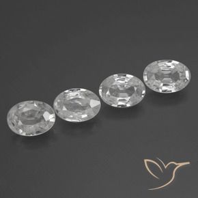 Shop natural 3.88ct Blanc Zircon gems, ovale, from Cambodge at GemSelect. In stock, global shipping!