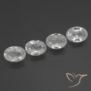 Shop natural 3.94ct Blanc Zircon gems, ovale, from Cambodge at GemSelect. In stock, global shipping!