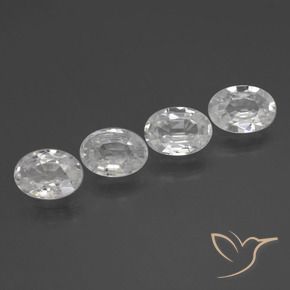 Shop natural 4.13ct Blanc Zircon gems, ovale, from Cambodge at GemSelect. In stock, global shipping!