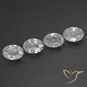 Shop natural 4.09ct Blanc Zircon gems, ovale, from Cambodge at GemSelect. In stock, global shipping!