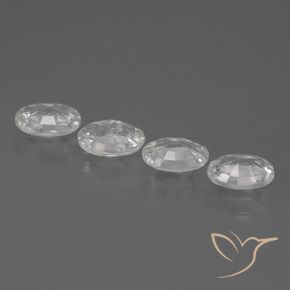 Shop natural 4.16ct Blanc Zircon gems, ovale, from Cambodge at GemSelect. In stock, global shipping!