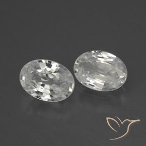 Shop natural 2.14ct Blanc Zircon gems, ovale, from Cambodge at GemSelect. In stock, global shipping!