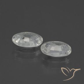 Shop natural 2.14ct Blanc Zircon gems, ovale, from Cambodge at GemSelect. In stock, global shipping!