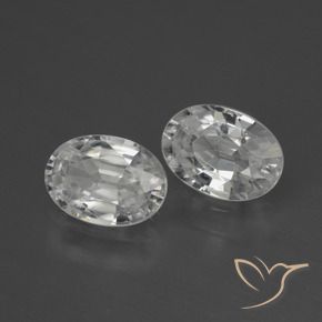 Shop natural 2.32ct Blanc Zircon gems, ovale, from Cambodge at GemSelect. In stock, global shipping!