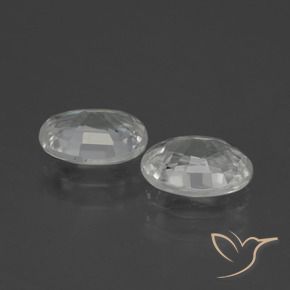 Shop natural 2.32ct Blanc Zircon gems, ovale, from Cambodge at GemSelect. In stock, global shipping!