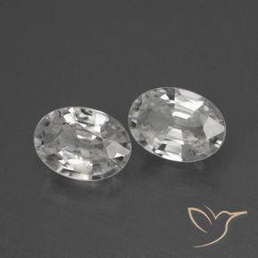 Shop natural 2.09ct Blanc Zircon gems, ovale, from Cambodge at GemSelect. In stock, global shipping!