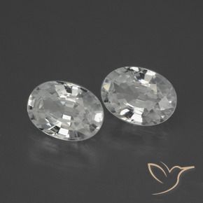 Shop natural 2.52ct Blanc Zircon gems, ovale, from Cambodge at GemSelect. In stock, global shipping!