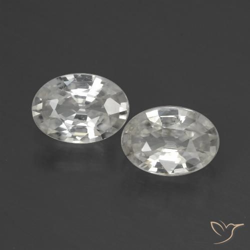 Shop natural 2.24ct Blanc Zircon gems, ovale, from Cambodge at GemSelect. In stock, global shipping!