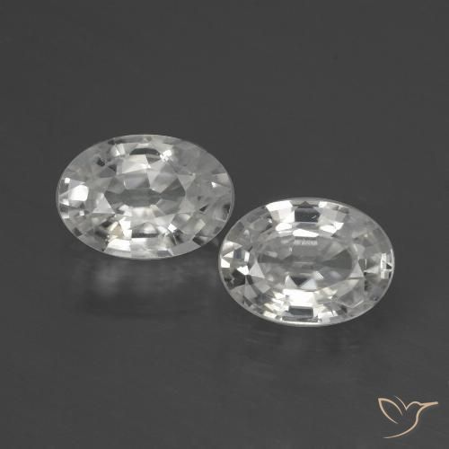 Shop natural 2.49ct Blanc Zircon gems, ovale, from Cambodge at GemSelect. In stock, global shipping!