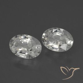 Shop natural 2.49ct Blanc Zircon gems, ovale, from Cambodge at GemSelect. In stock, global shipping!