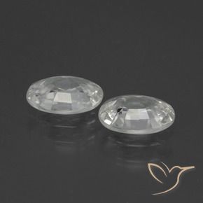 Shop natural 2.06ct Blanc Zircon gems, ovale, from Cambodge at GemSelect. In stock, global shipping!