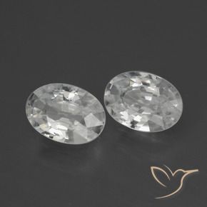 Shop natural 2.26ct Blanc Zircon gems, ovale, from Cambodge at GemSelect. In stock, global shipping!