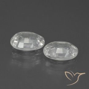 Shop natural 2.46ct Blanc Zircon gems, ovale, from Cambodge at GemSelect. In stock, global shipping!