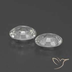 Shop natural 2.28ct Blanc Zircon gems, ovale, from Cambodge at GemSelect. In stock, global shipping!