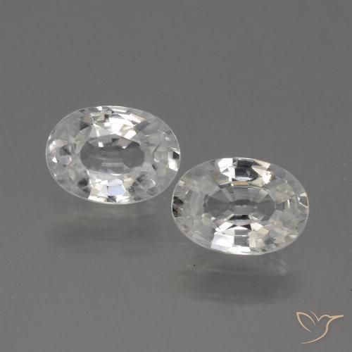 2.35ctw Naturel Blanc chaud Zircon, ovale, VS