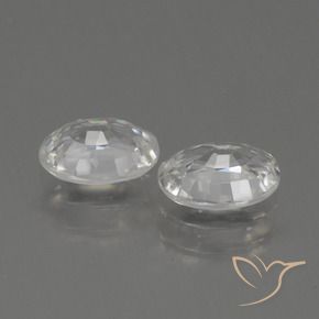 Shop natural 2.35ct Blanc chaud Zircon gems, ovale, from Cambodge at GemSelect. In stock, global shipping!
