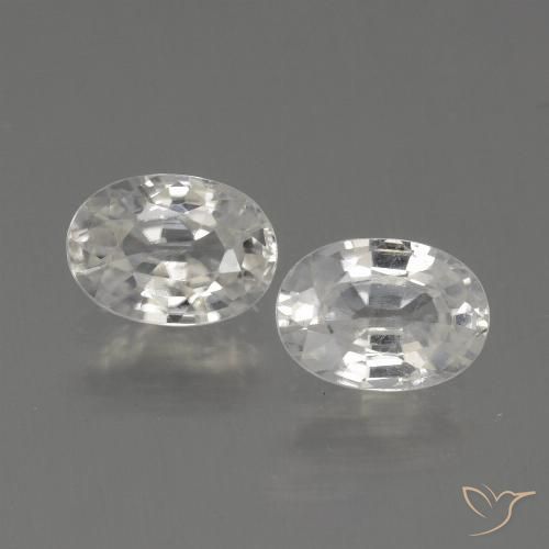 2.42ctw Naturel Blanc chaud Zircon, ovale, VS