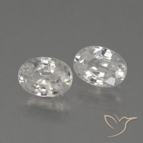 Shop natural 2.42ct Blanc chaud Zircon gems, ovale, from Cambodge at GemSelect. In stock, global shipping!