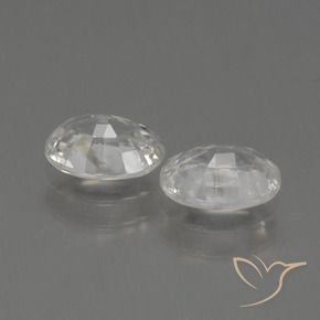 Shop natural 2.42ct Blanc chaud Zircon gems, ovale, from Cambodge at GemSelect. In stock, global shipping!
