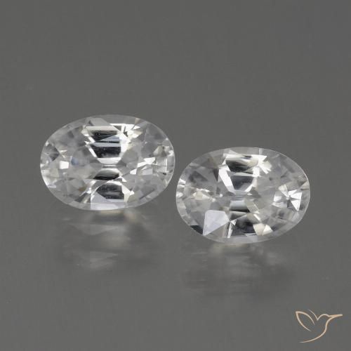2.47ctw Naturel Blanc chaud Zircon, ovale, VVS