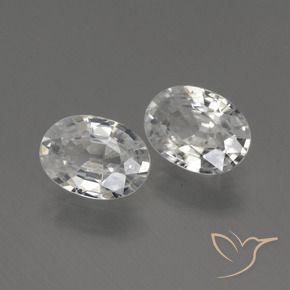 Shop natural 2.25ct Blanc Zircon gems, ovale, from Cambodge at GemSelect. In stock, global shipping!