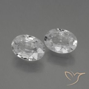 Shop natural 2.30ct Blanc Zircon gems, ovale, from Cambodge at GemSelect. In stock, global shipping!