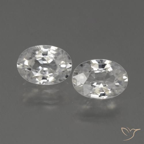 2.30ctw Naturel Blanc chaud Zircon, ovale, VVS