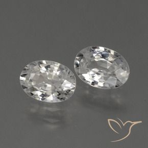 Shop natural 2.30ct Blanc chaud Zircon gems, ovale, from Cambodge at GemSelect. In stock, global shipping!