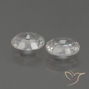 Shop natural 2.30ct Blanc chaud Zircon gems, ovale, from Cambodge at GemSelect. In stock, global shipping!