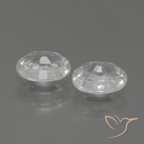 Shop natural 2.56ct Blanc chaud Zircon gems, ovale, from Cambodge at GemSelect. In stock, global shipping!