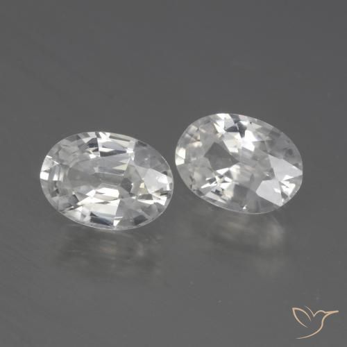 Shop natural 2.34ct Blanc Zircon gems, ovale, from Cambodge at GemSelect. In stock, global shipping!