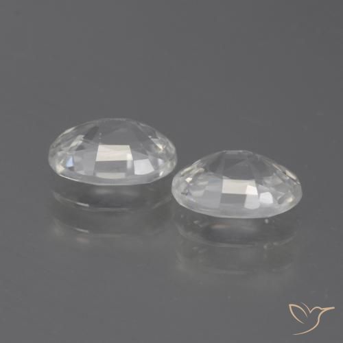 Shop natural 2.34ct Blanc Zircon gems, ovale, from Cambodge at GemSelect. In stock, global shipping!